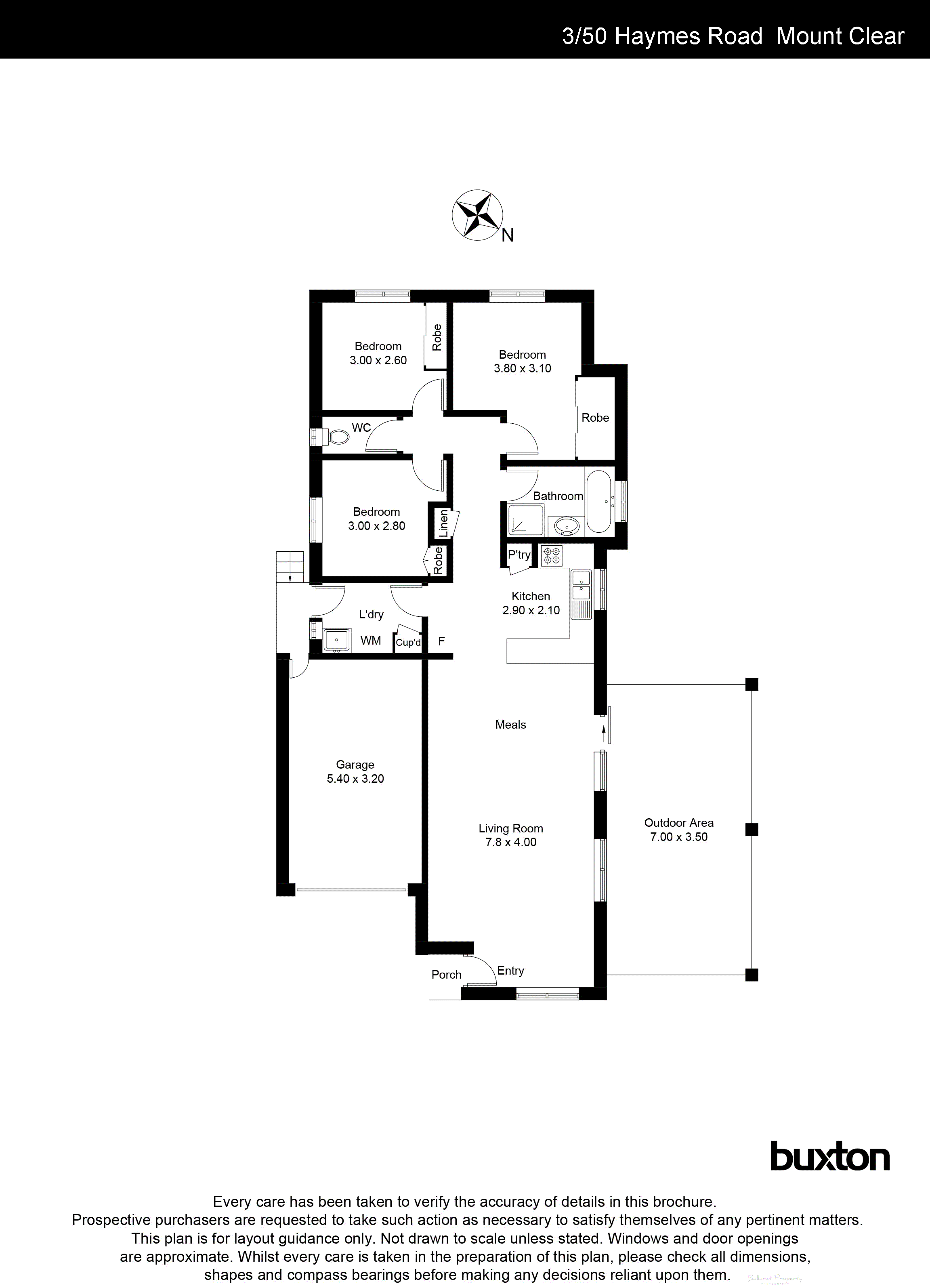 3/50 Haymes Road, Mount Clear VIC 3350 - Floorplan