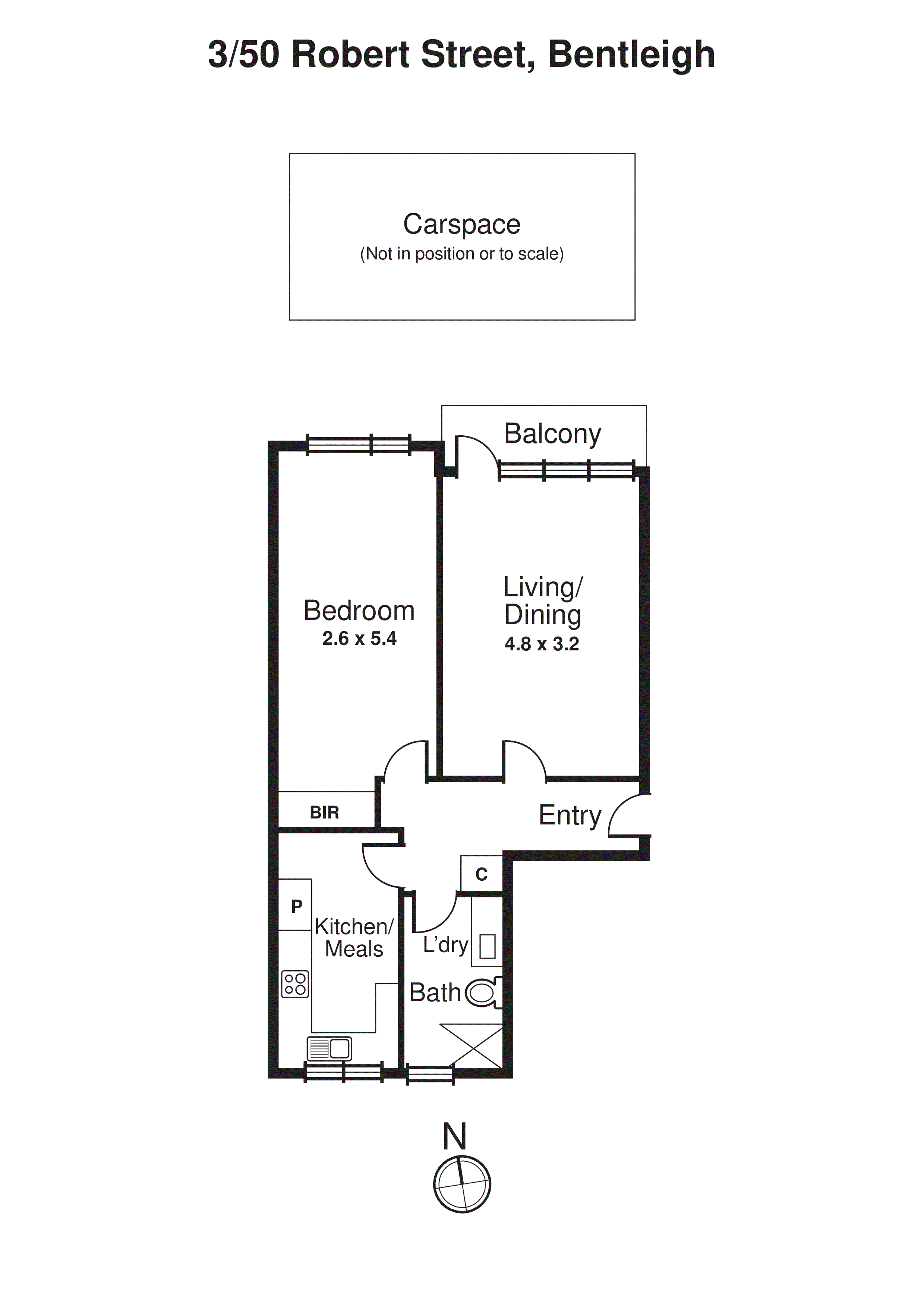 3/50 Robert Street, Bentleigh VIC 3204 - Floorplan
