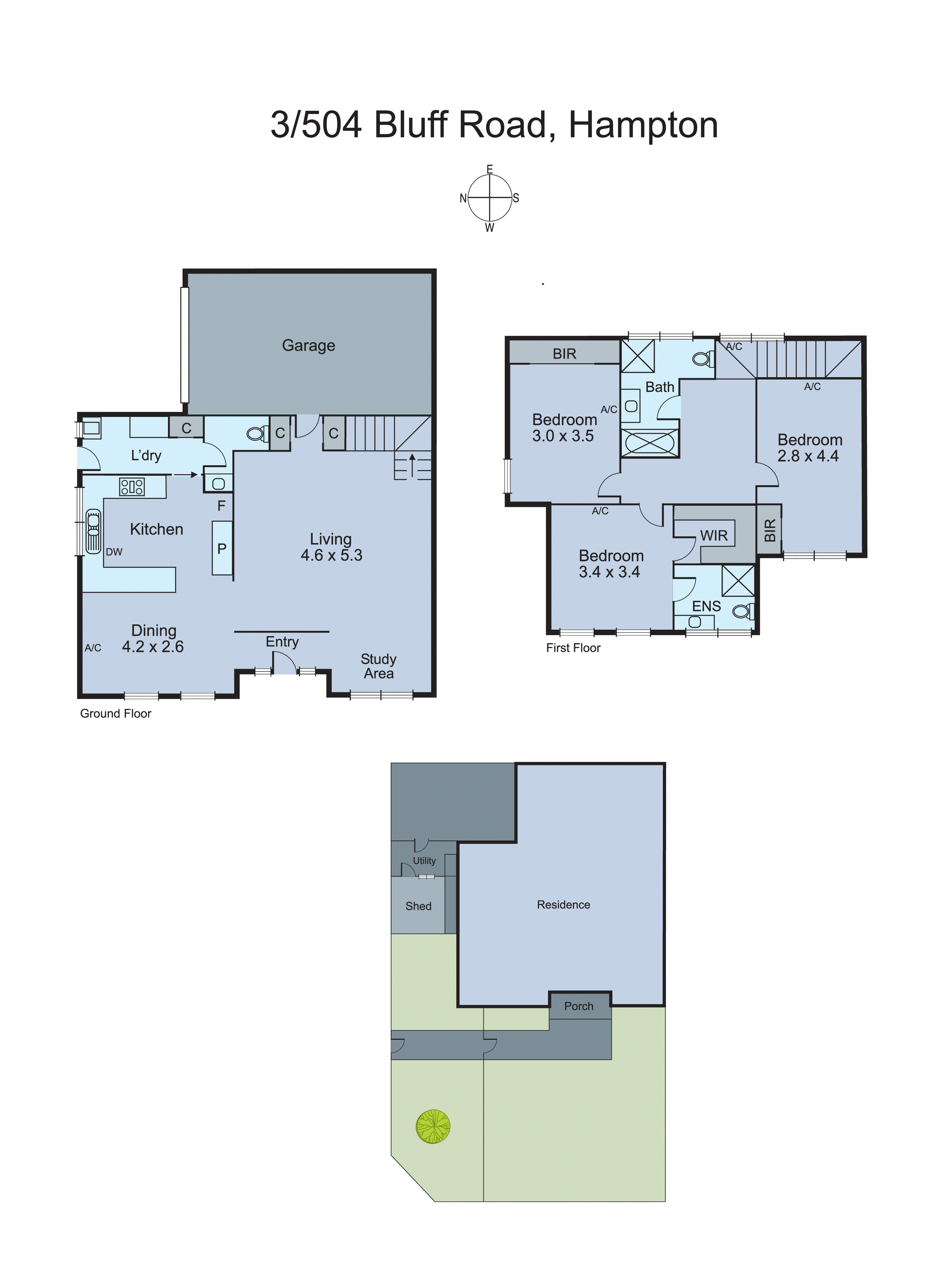 3/504 Bluff Road, Hampton VIC 3188 - Floorplan