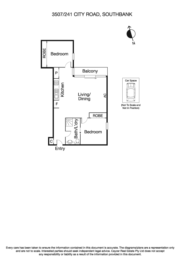 3507/241 City Road, SOUTHBANK VIC 3006 - Floorplan
