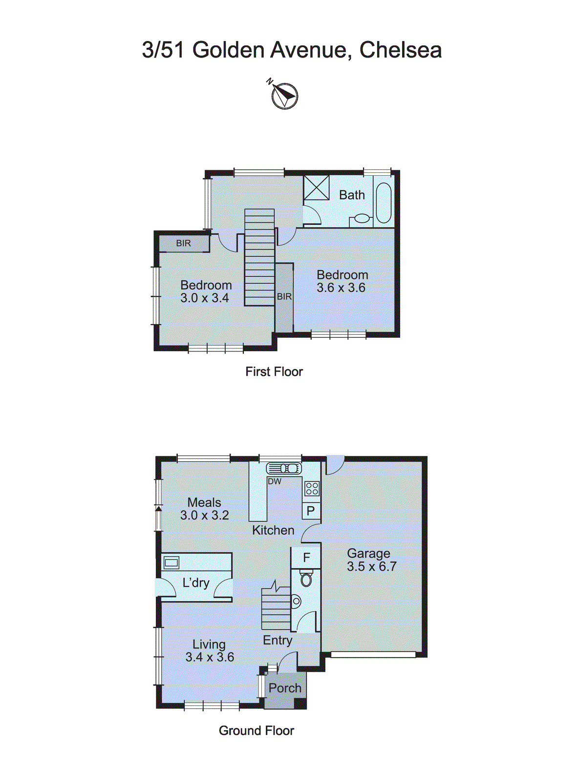 3/51 Golden Avenue, Chelsea VIC 3196 - Floorplan