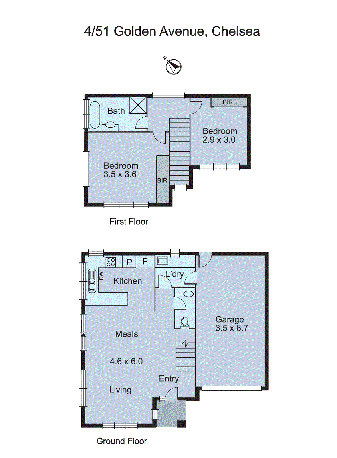 3/51 Golden Avenue, Chelsea VIC 3196 - Floorplan