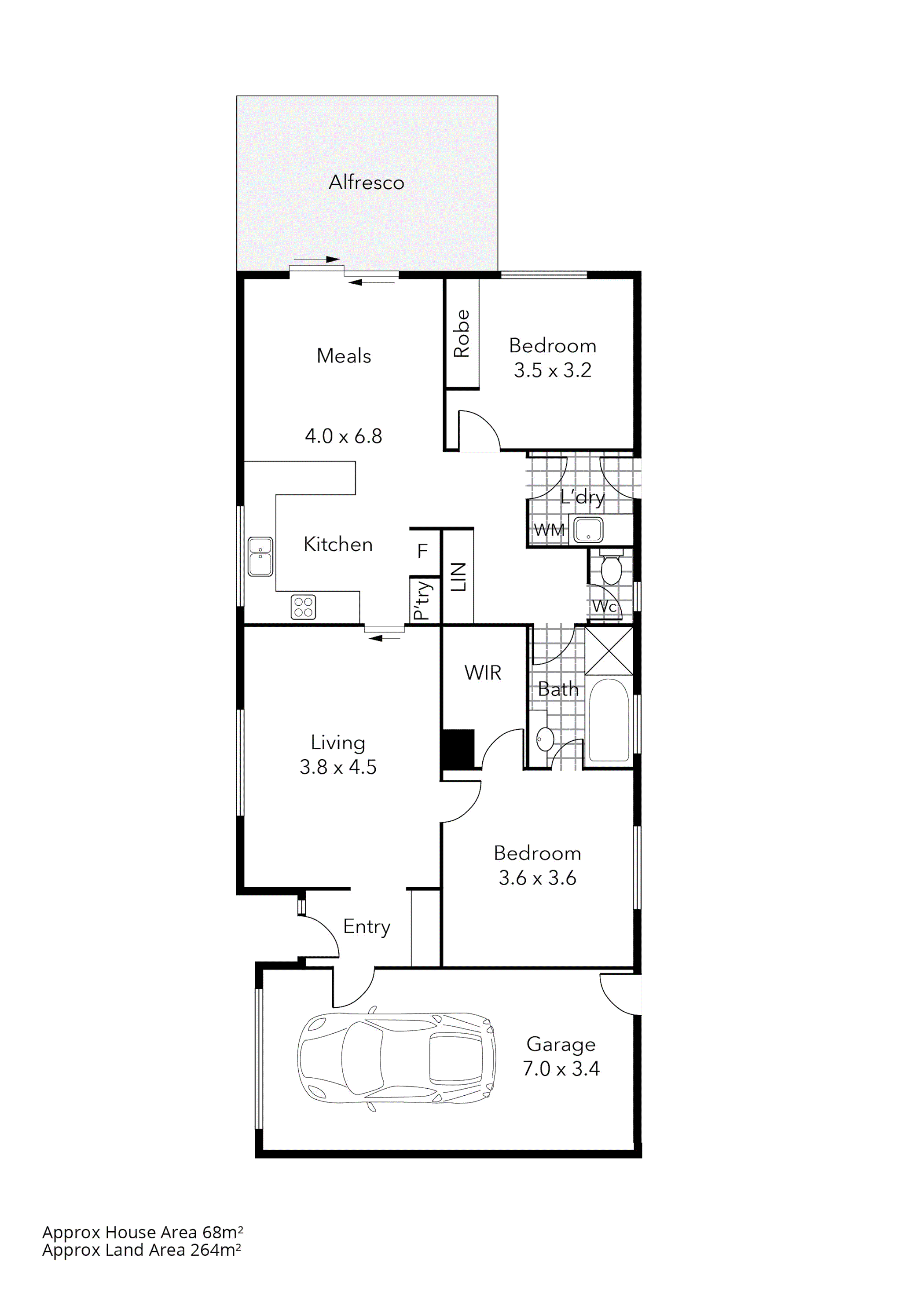 3/519 Bond Street, Golden Point VIC 3350 - Floorplan