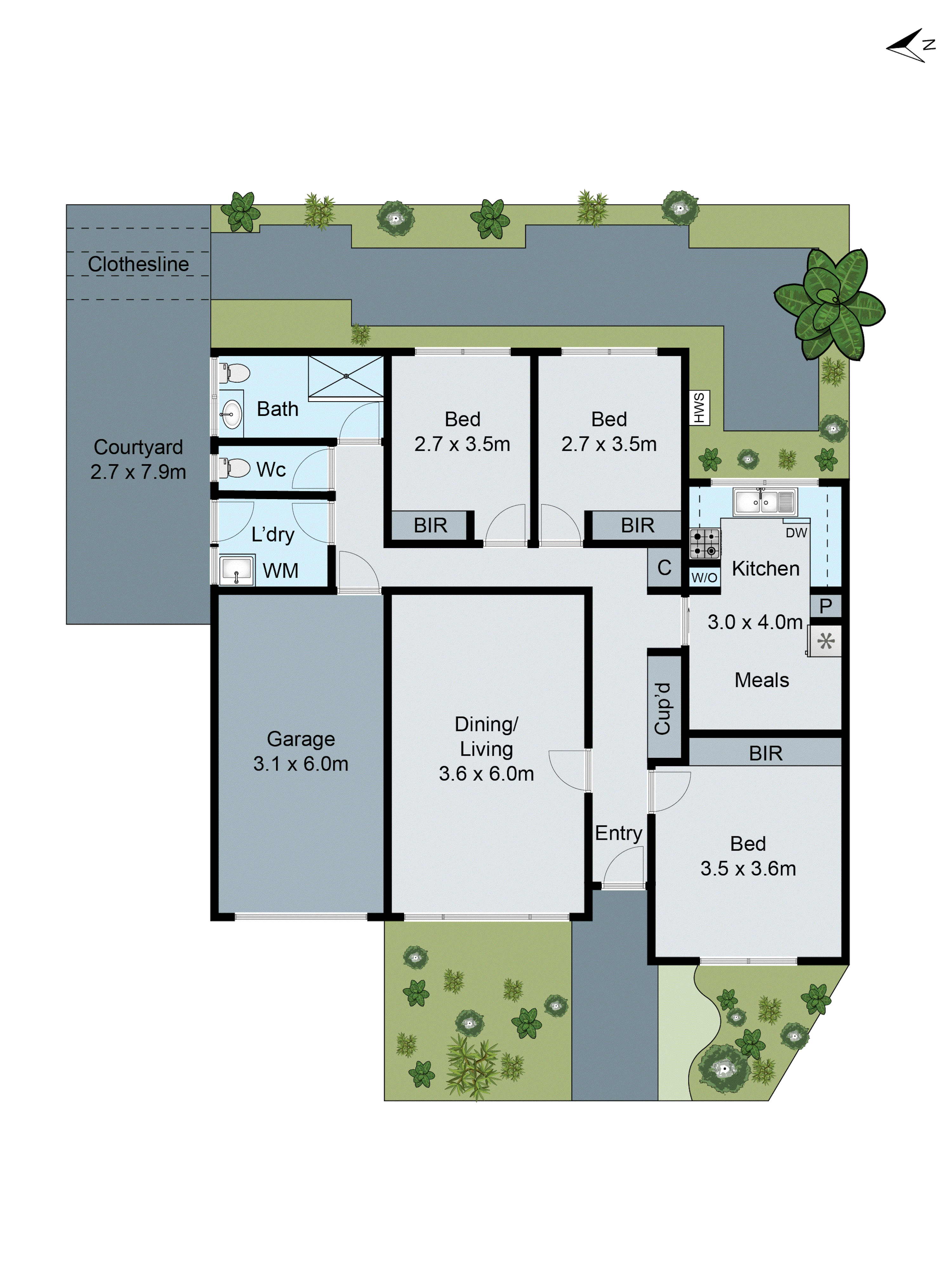 3/52-54 Tennyson Avenue, Clayton South VIC 3169 - Floorplan