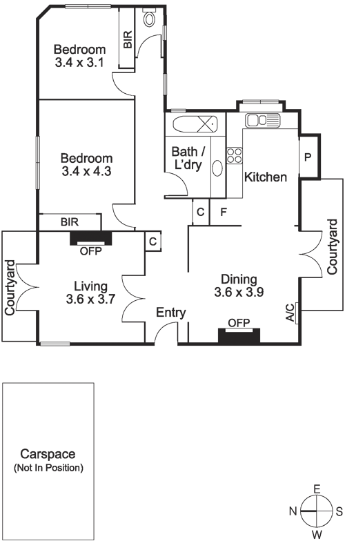 3/52-54 The Esplanade, BRIGHTON VIC 3186 - Floorplan