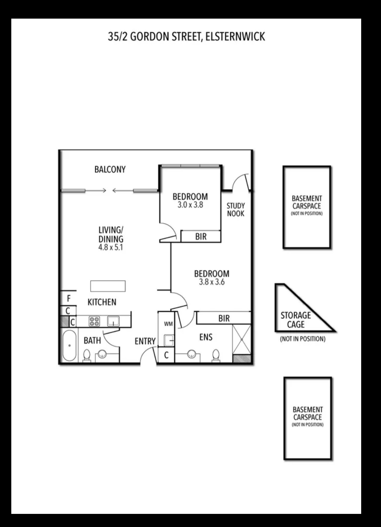 35/2 Gordon Street, ELSTERNWICK VIC 3185 - Floorplan