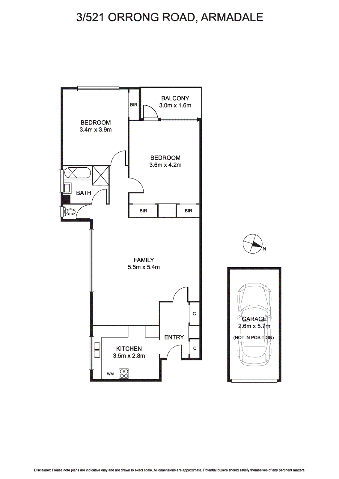 3/521 Orrong Road, Armadale VIC 3143 - Floorplan