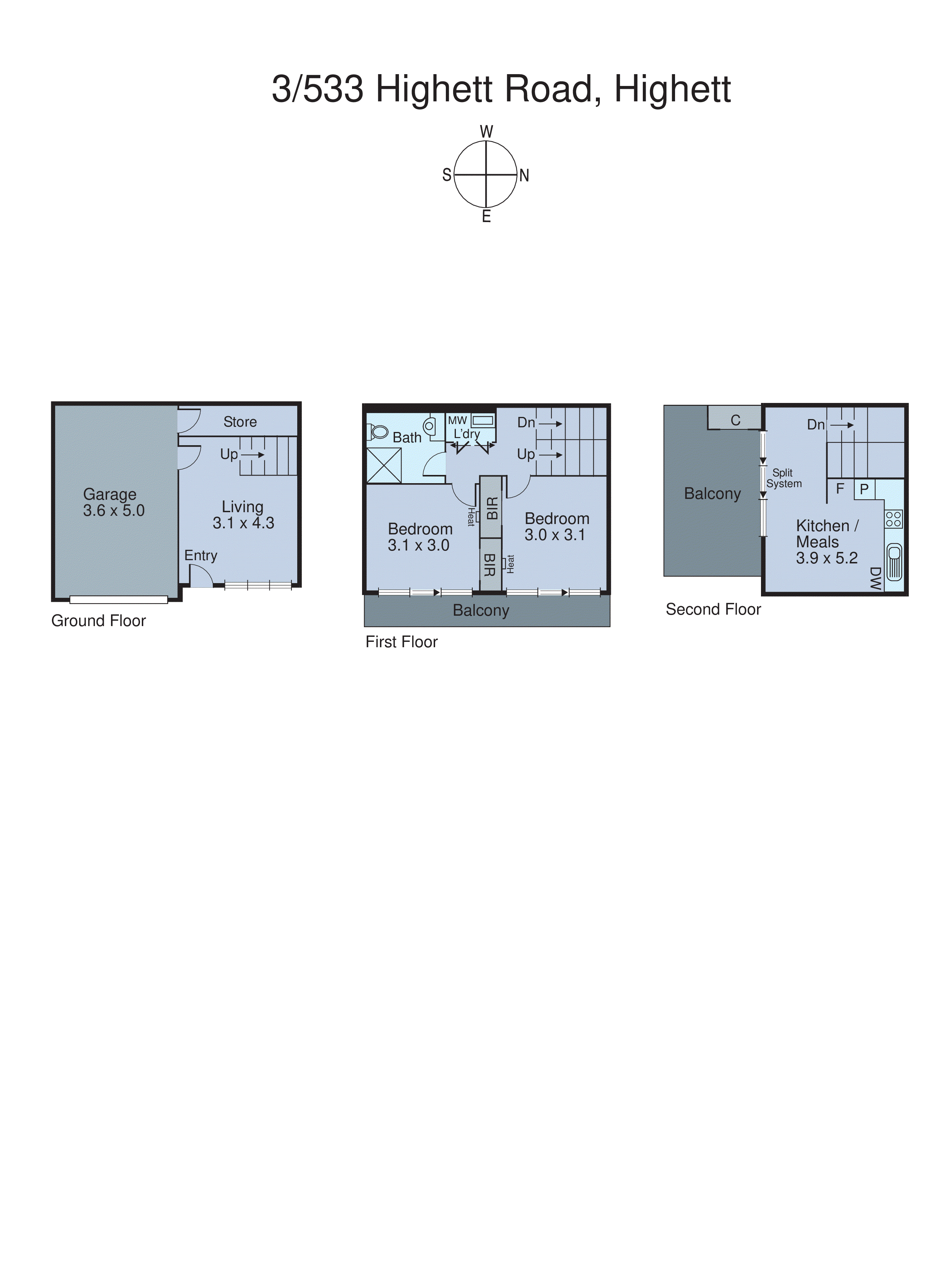 3/533 Highett Road, Highett VIC 3190 - Floorplan