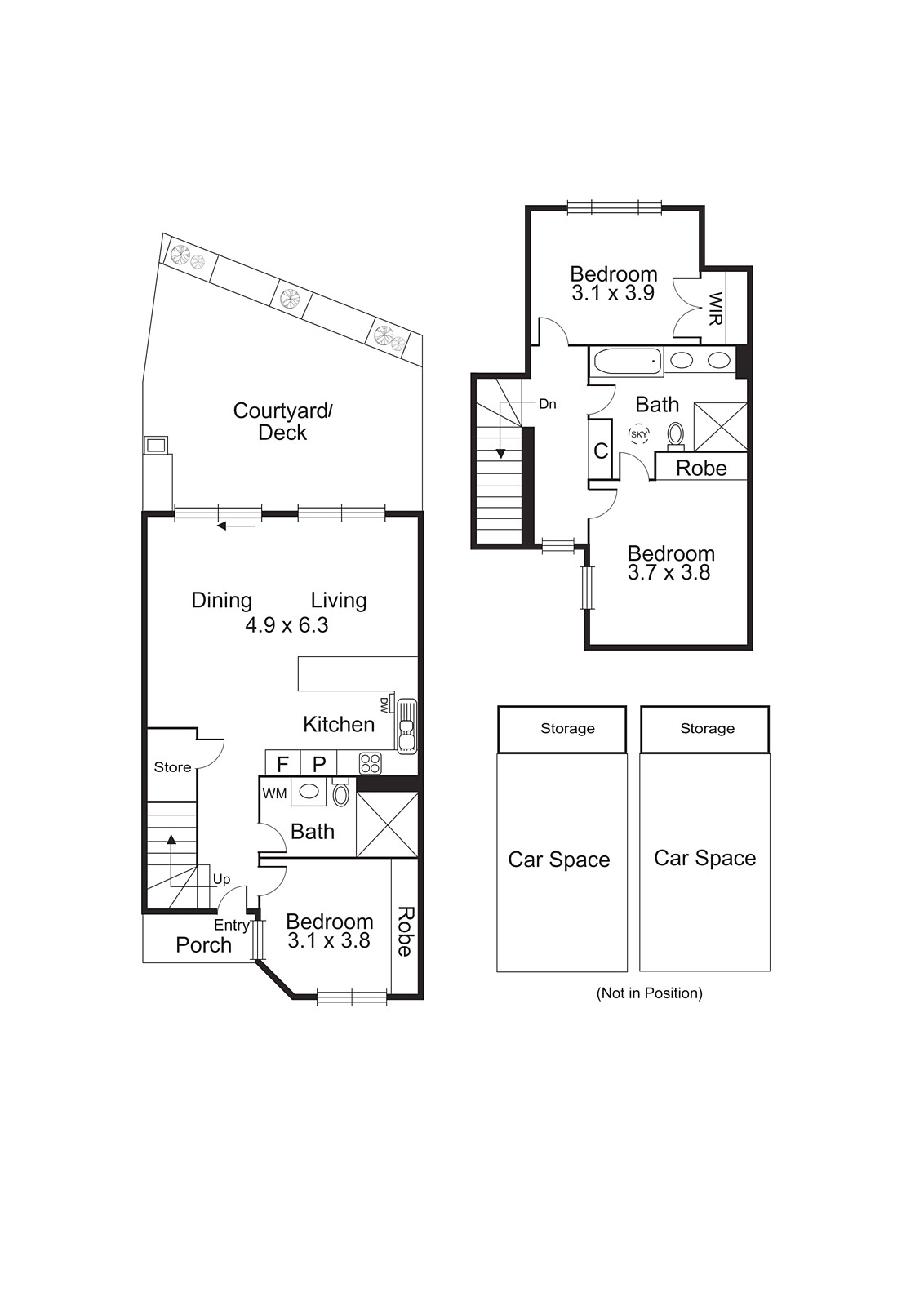 3/53A Coorigil Road, Carnegie VIC 3163 - Floorplan