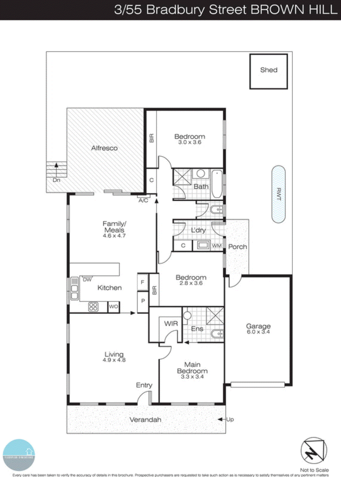3/55 Bradbury Street, Brown Hill VIC 3350 - Floorplan