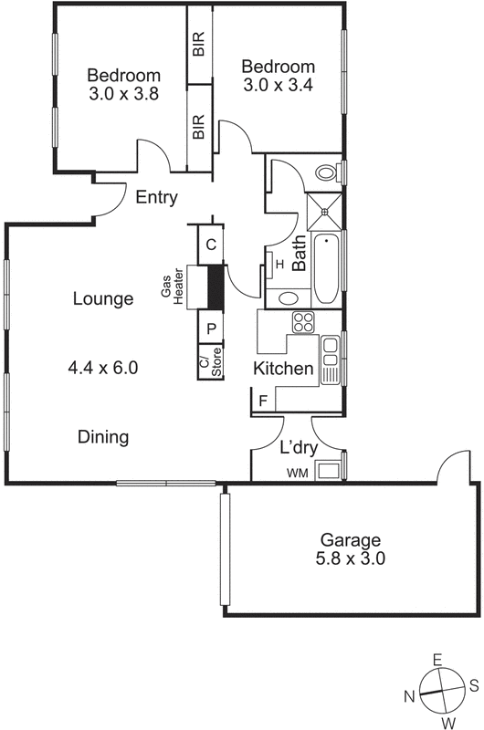 3/55 Roslyn Street, Brighton VIC 3186 - Floorplan