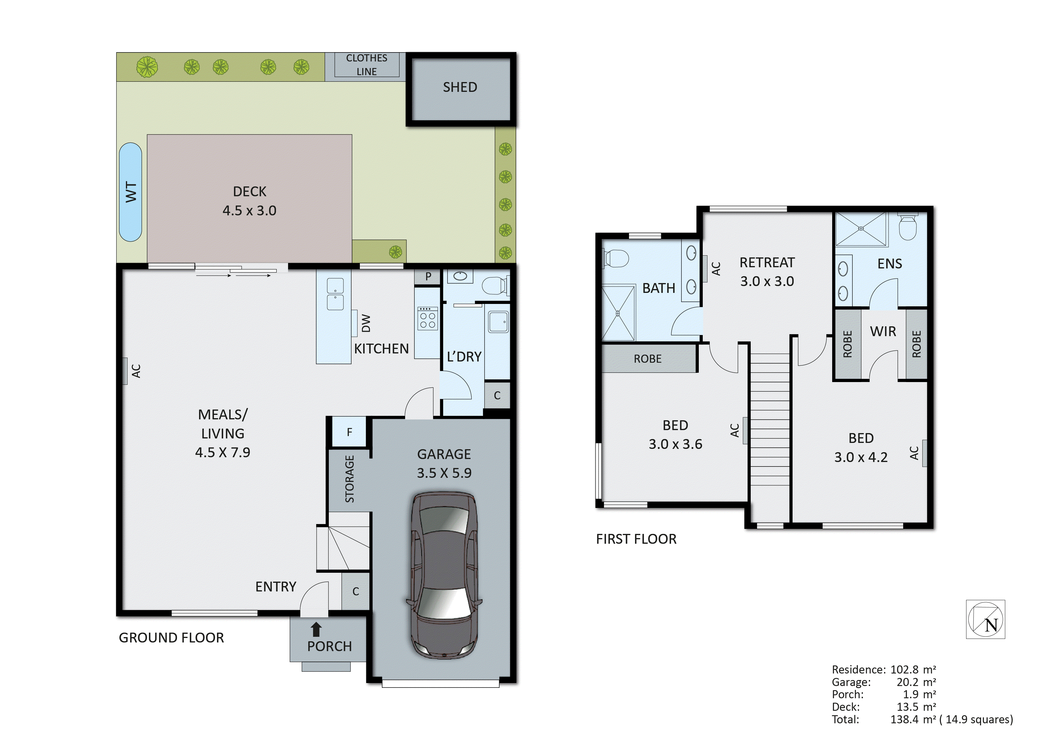3/57 Tootal Road, Dingley Village VIC 3172 - Floorplan