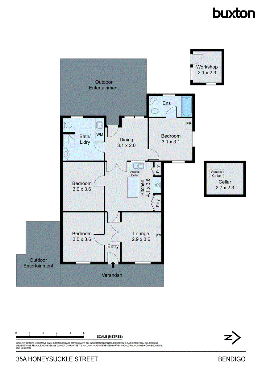35A Honeysuckle Street, Bendigo VIC 3550 - Floorplan