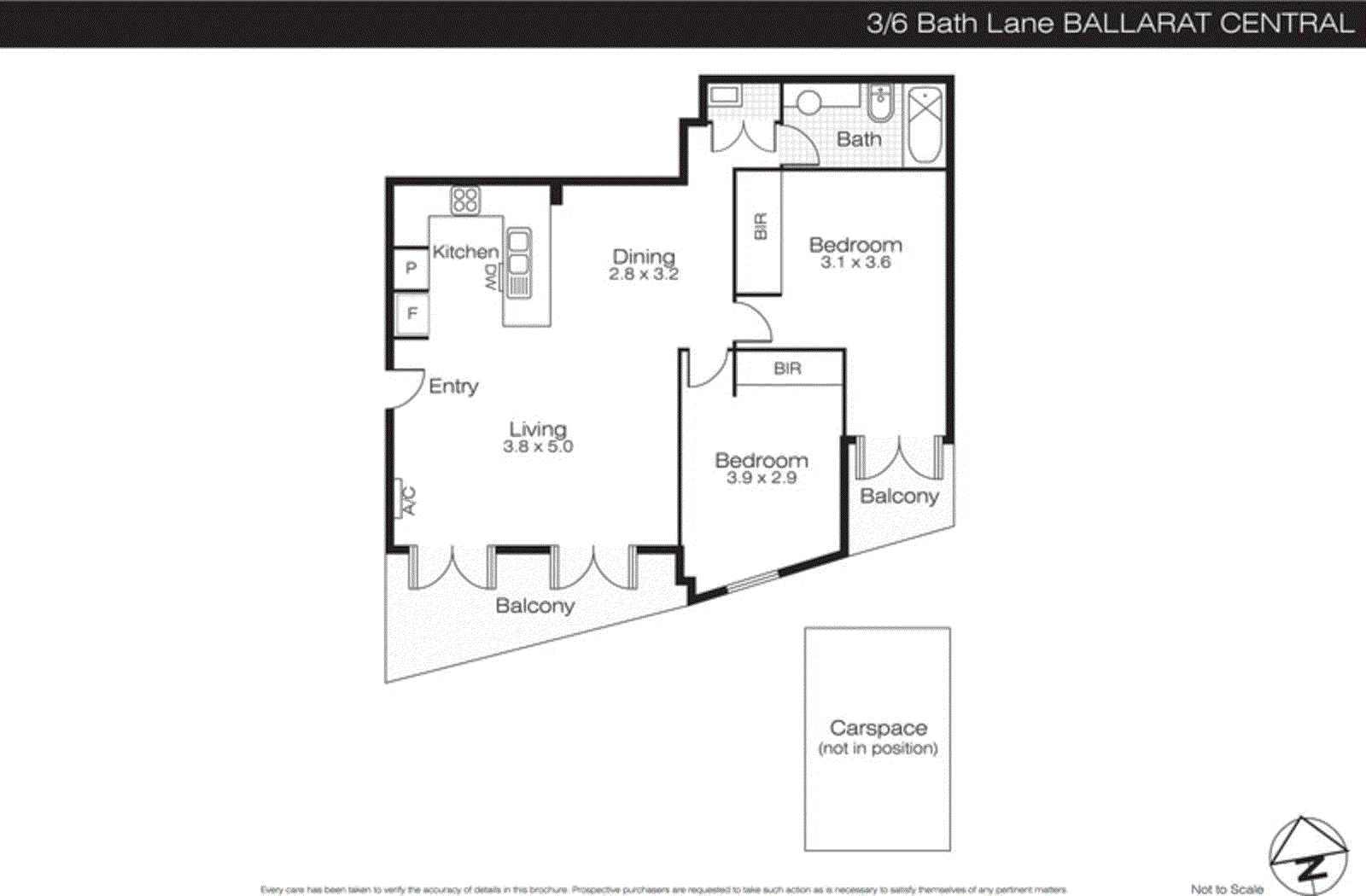 3/6 Bath Lane, Ballarat Central VIC 3350 - Floorplan