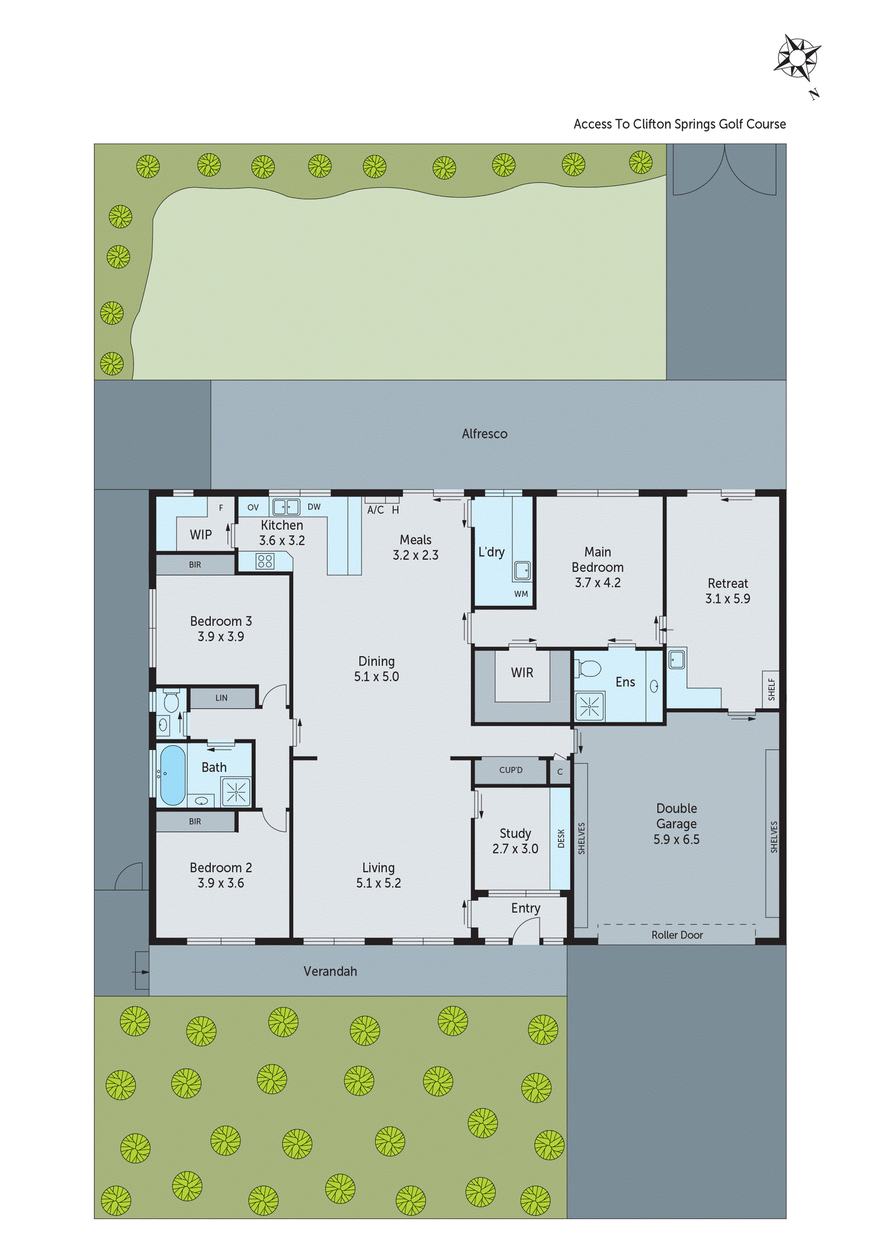 36 Catalina Crescent, Clifton Springs VIC 3222 - Floorplan