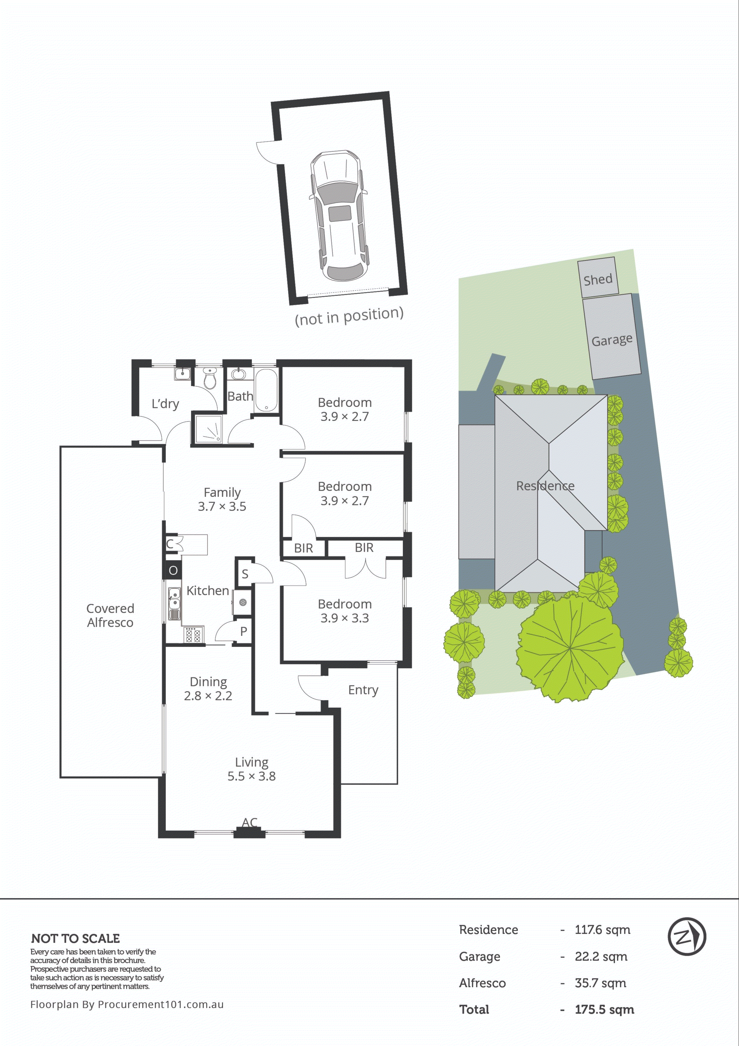 36 College Crescent, Keysborough VIC 3173 - Floorplan
