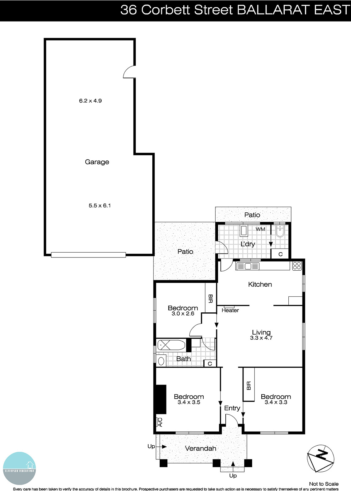 36 Corbett Street, Ballarat East VIC 3350 - Floorplan