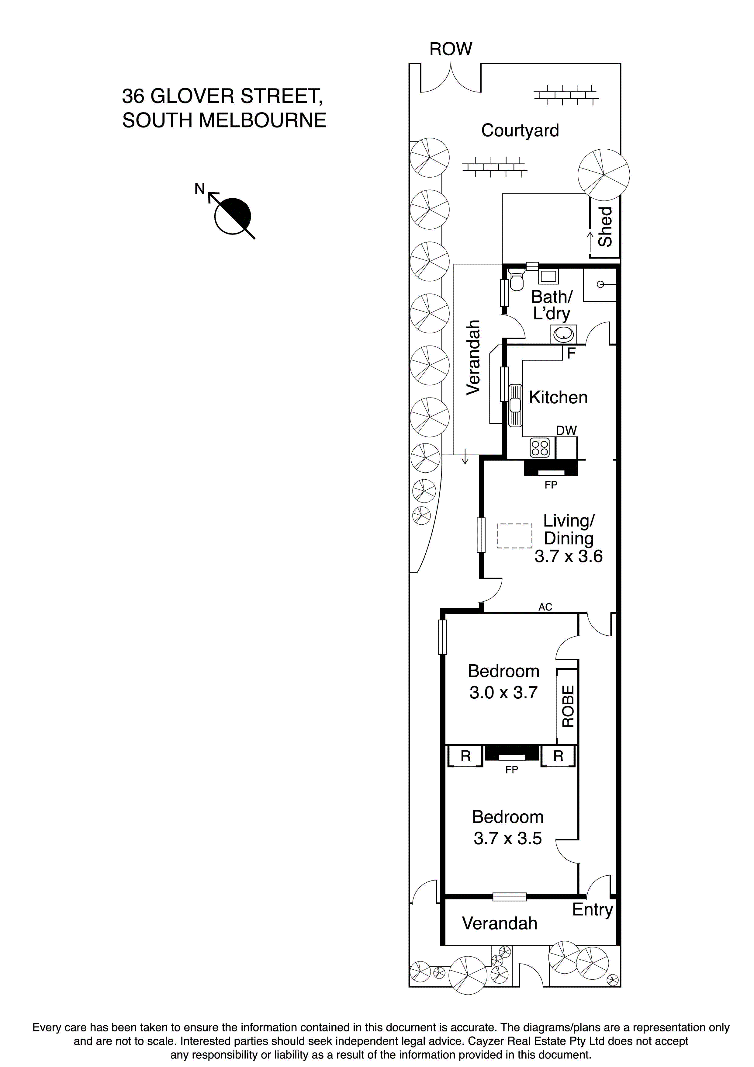 36 Glover Street, SOUTH MELBOURNE VIC 3205 - Floorplan