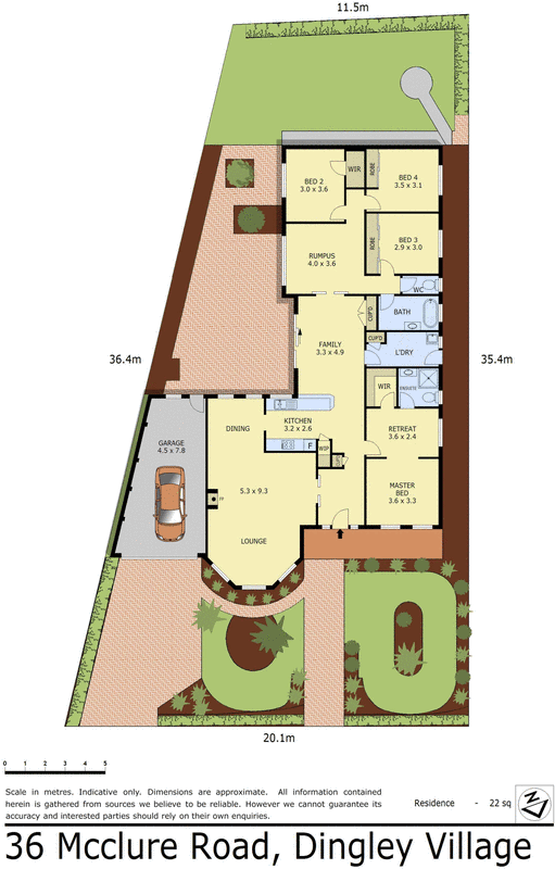 36 McClure Road, Dingley Village VIC 3172 - Floorplan