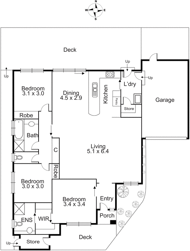 3/6 Molesworth Street, Seaford VIC 3198 - Floorplan