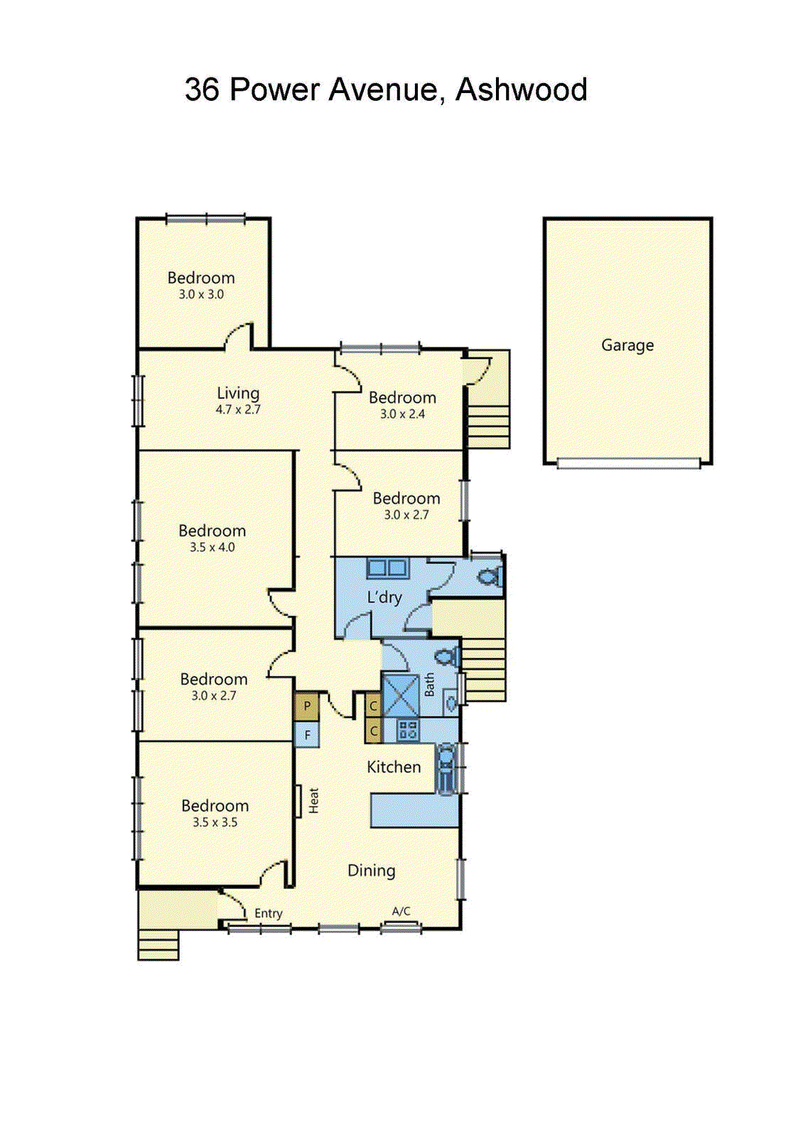 36 Power Avenue, Ashwood VIC 3147 - Floorplan