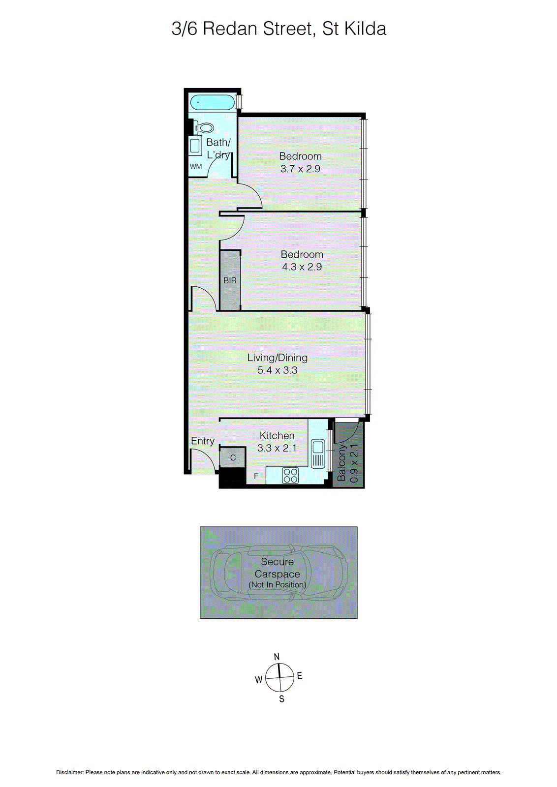 3/6 Redan Street, St Kilda VIC 3182 - Floorplan