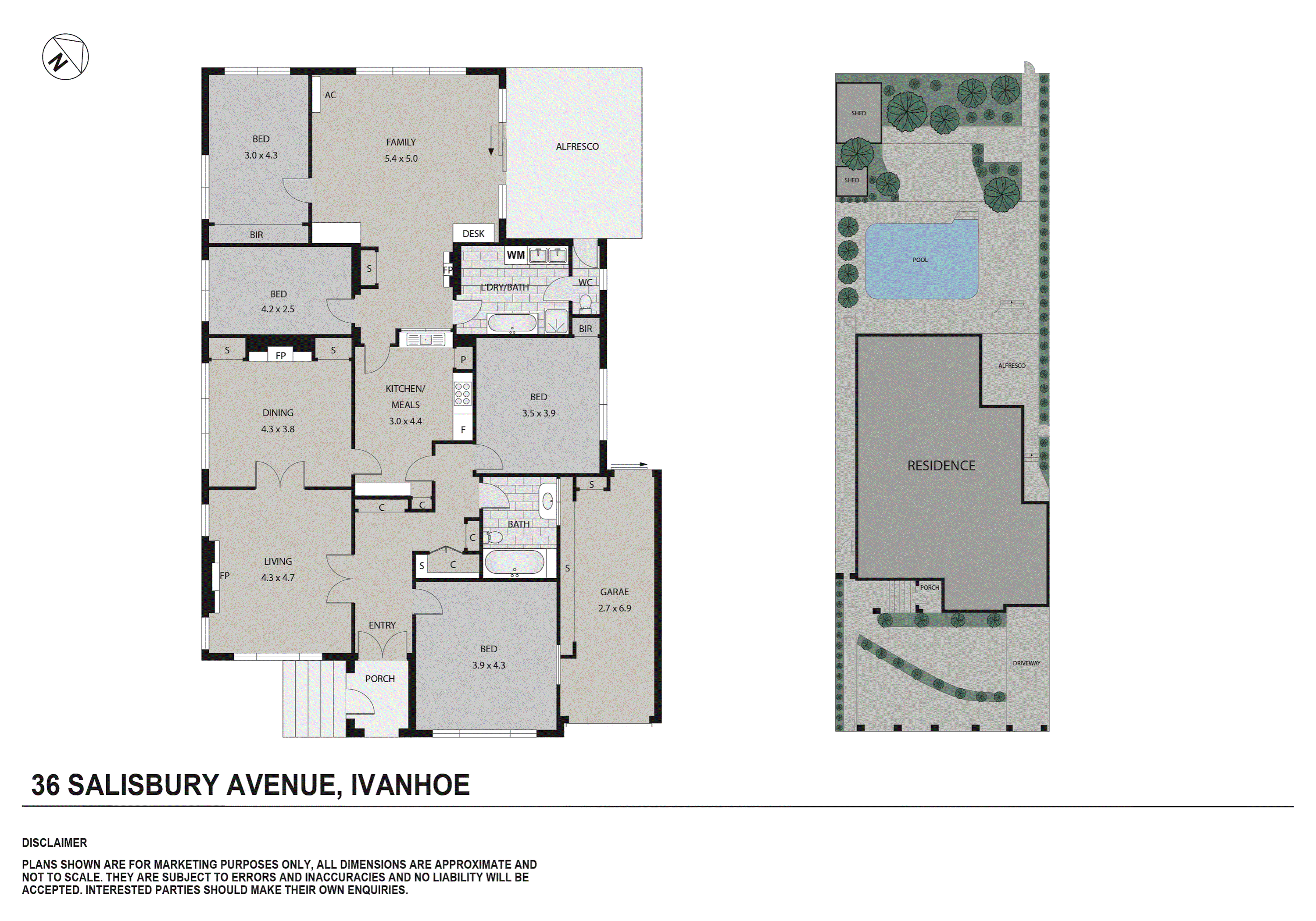 36 Salisbury Avenue, Ivanhoe VIC 3079 - Floorplan