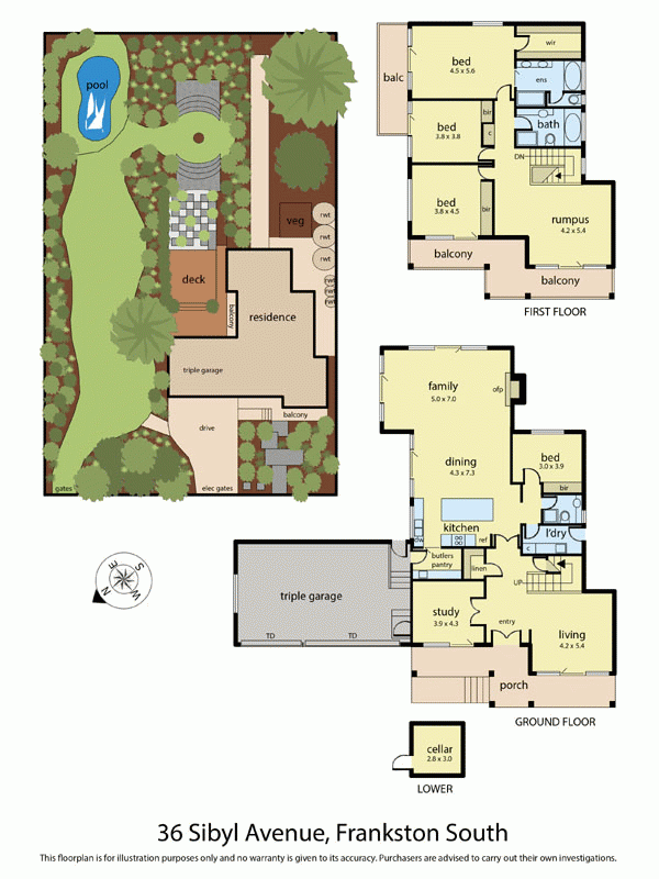 36 Sibyl Avenue, FRANKSTON SOUTH VIC 3199 - Floorplan
