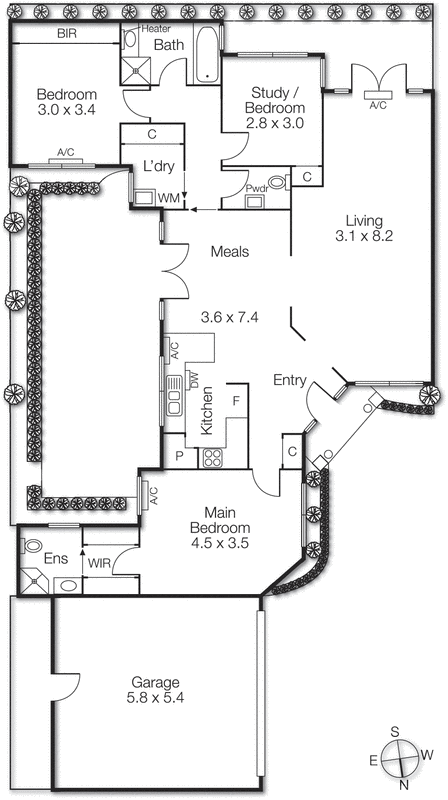3/6 Stanley Street, Brighton VIC 3186 - Floorplan