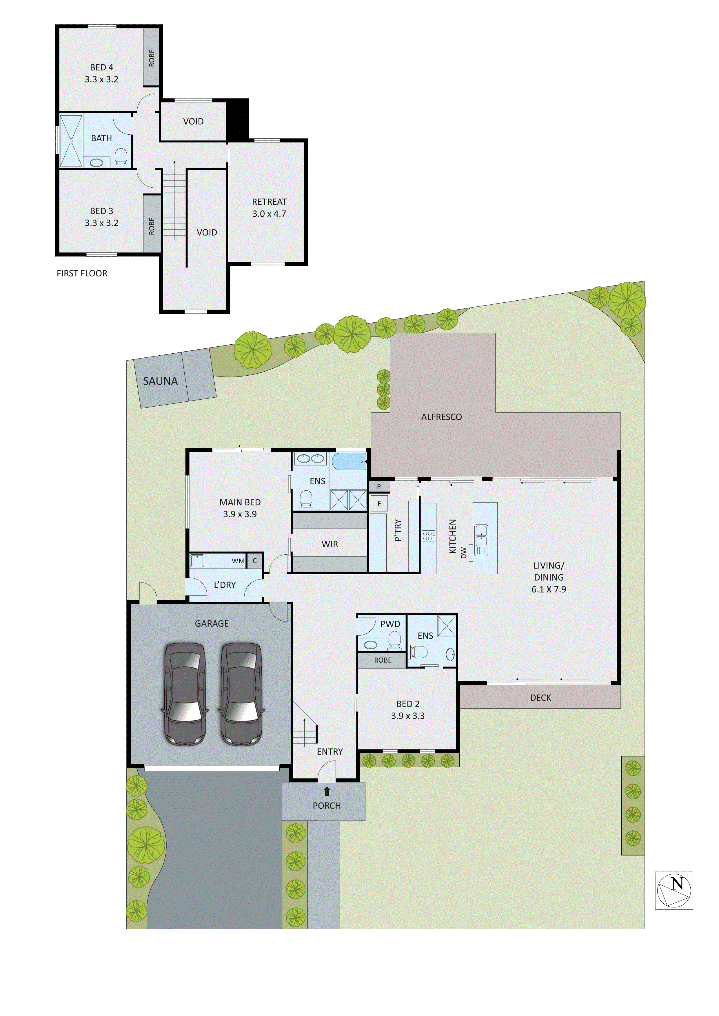 36 Swan Walk, Chelsea VIC 3196 - Floorplan