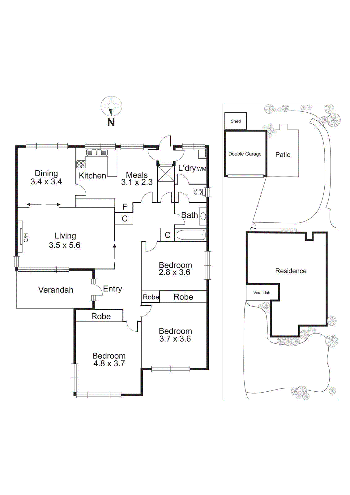 36 Thomasina Street, Bentleigh East VIC 3165 - Floorplan
