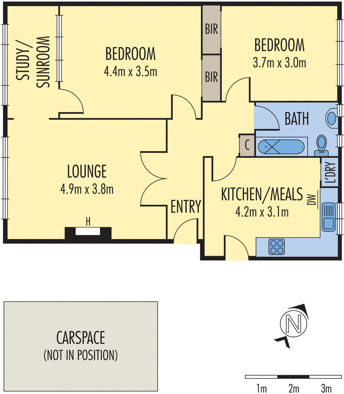 3/60 Queens Road, Melbourne VIC 3004 - Floorplan