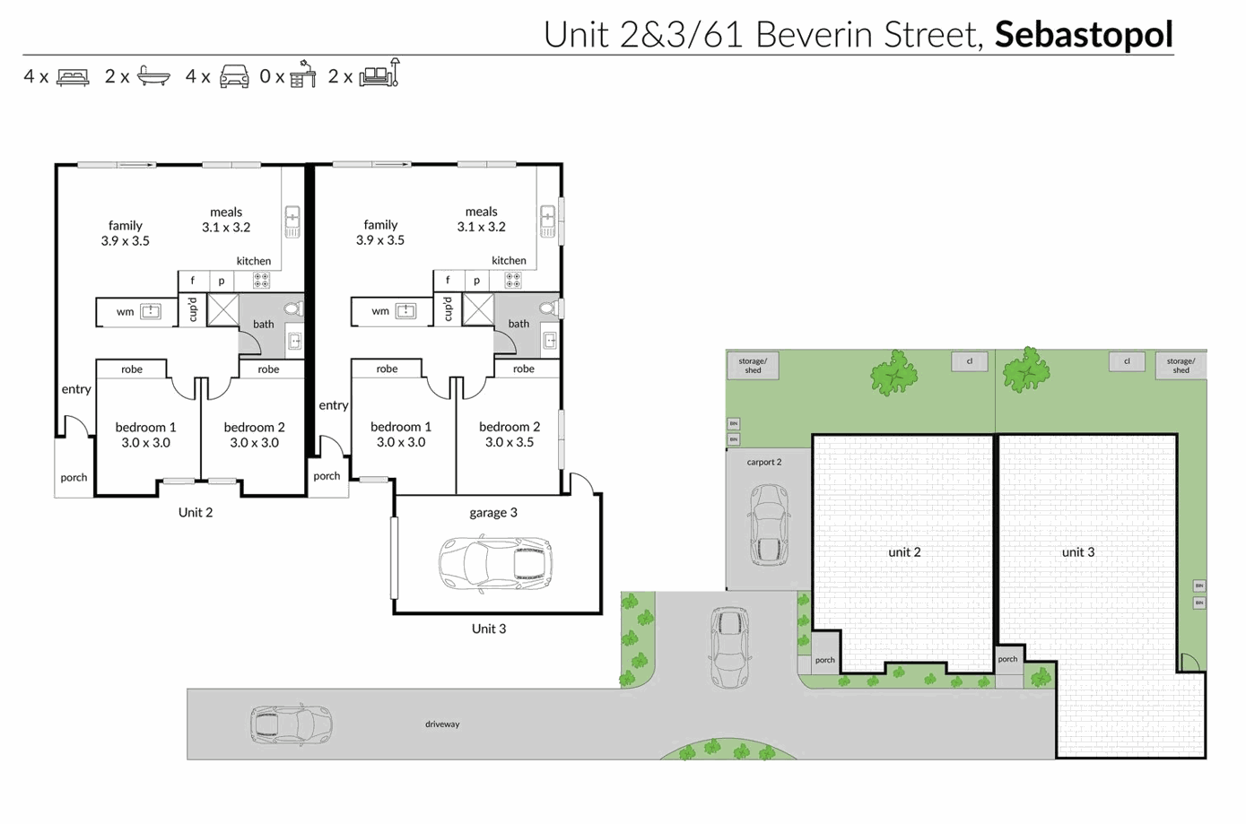 3/61 Beverin Street, Sebastopol VIC 3356 - Floorplan