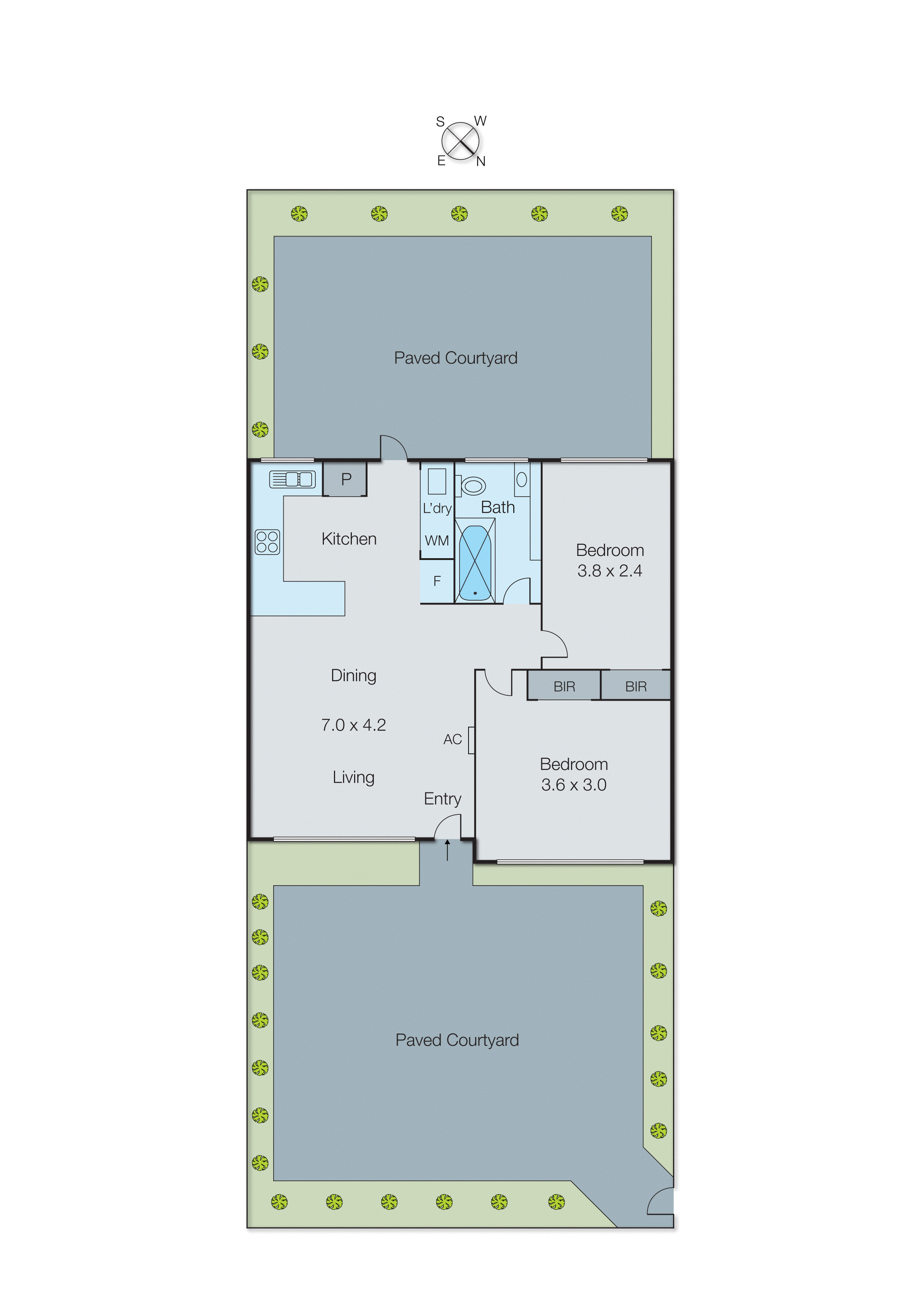 3/68 Swan Walk, Chelsea VIC 3196 - Floorplan
