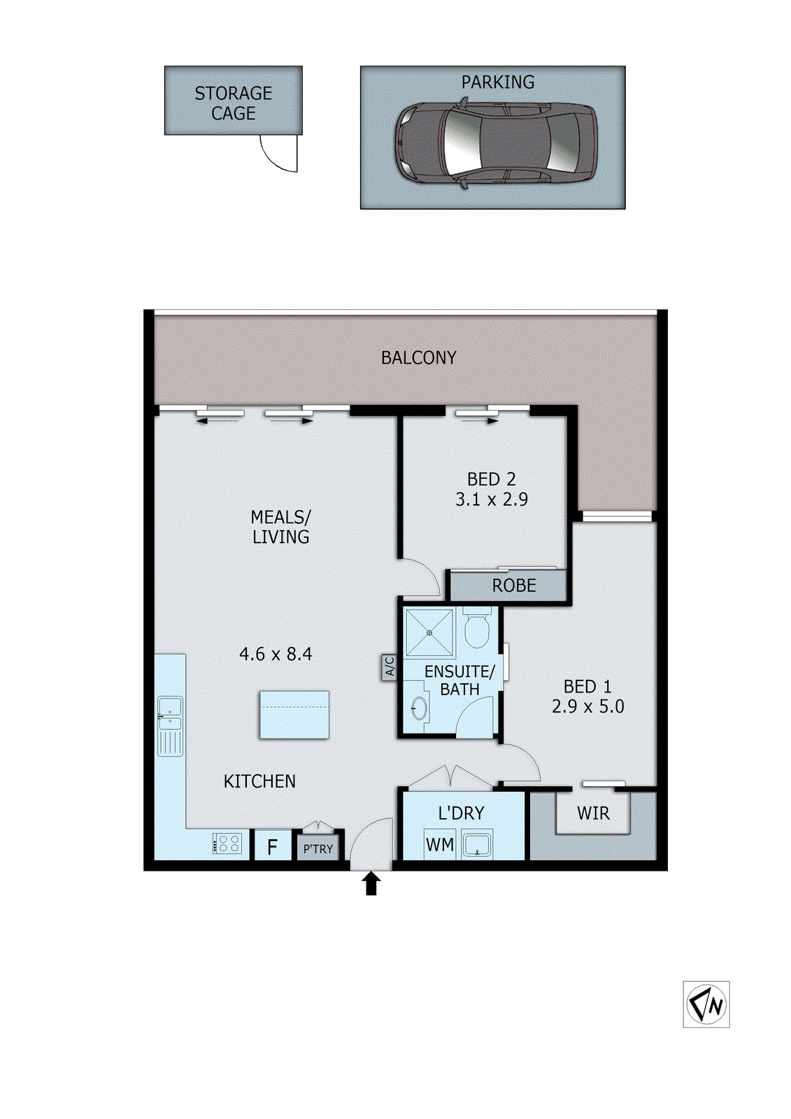 36/95-99 Edithvale Road, Edithvale VIC 3196 - Floorplan