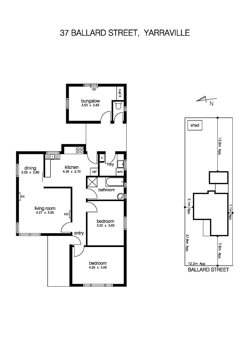37 Ballard Street, YARRAVILLE VIC 3013 - Floorplan