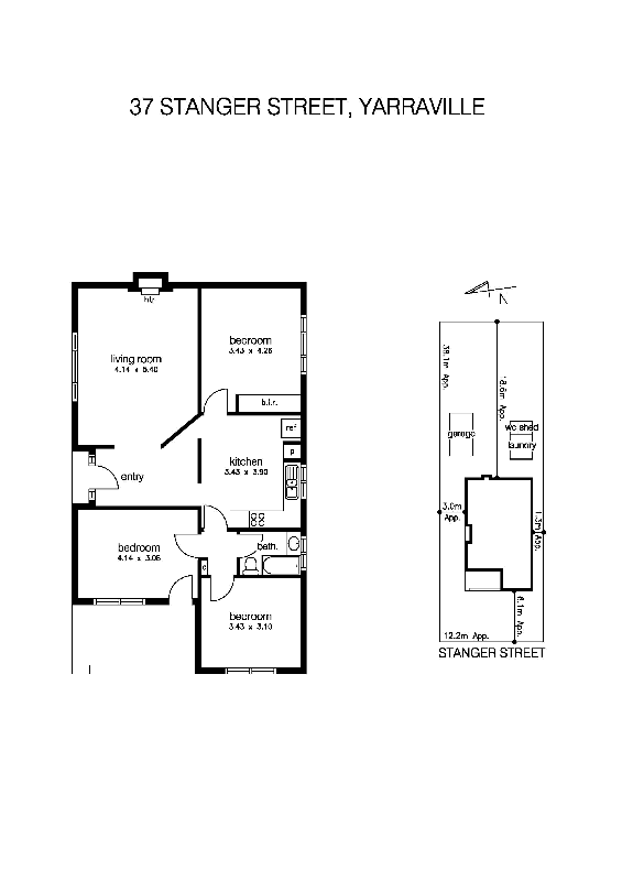 37 Stanger Street, YARRAVILLE VIC 3013 - Floorplan