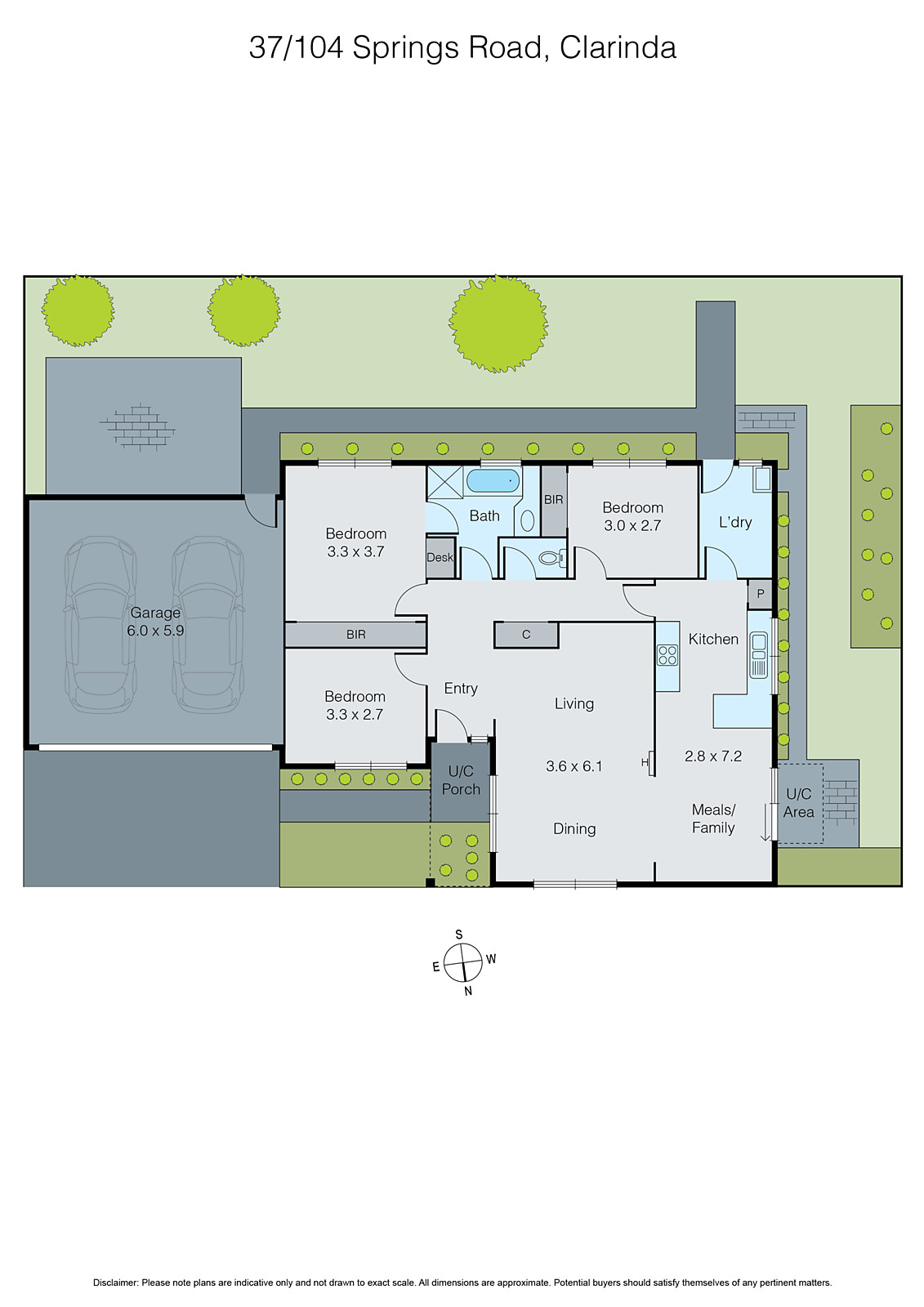 37/104 Springs Road, Clarinda VIC 3169 - Floorplan