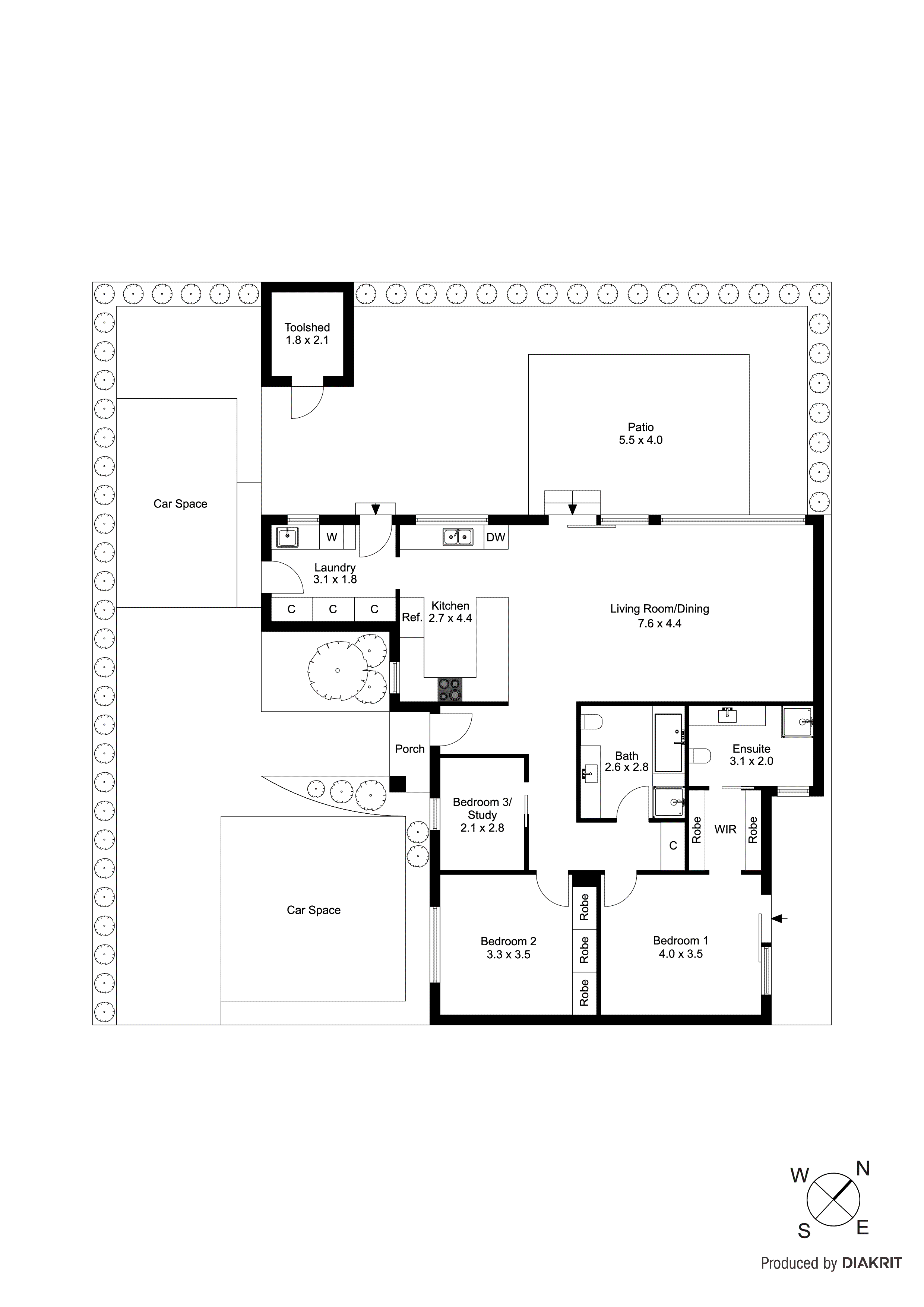 3/73 Embankment Grove, Chelsea VIC 3196 - Floorplan