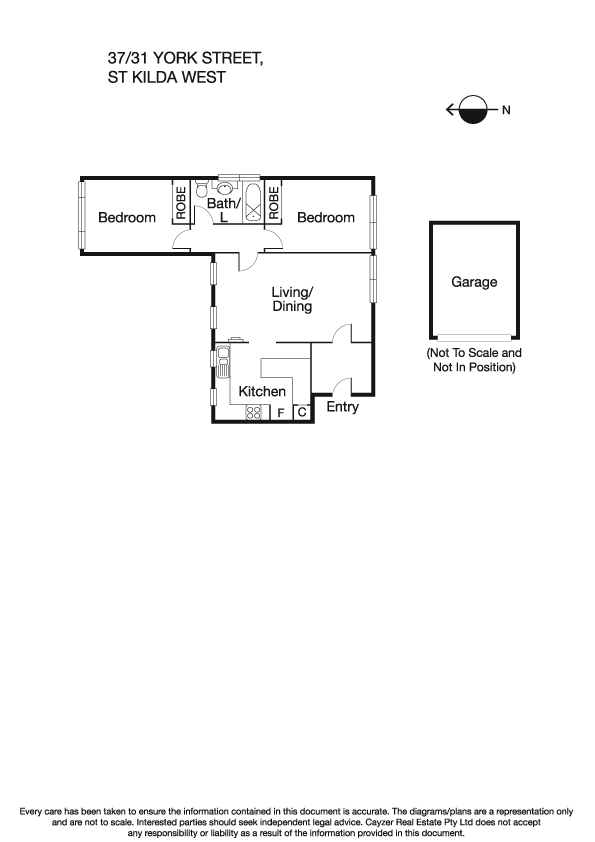 37/31 York Street, ST KILDA WEST VIC 3182 - Floorplan