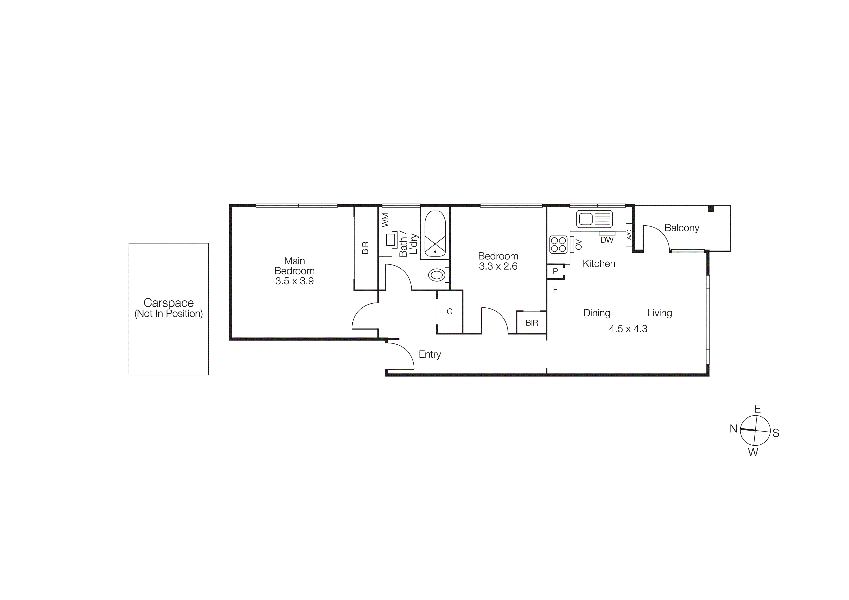 3/75 Spenser Street, St Kilda VIC 3182 - Floorplan