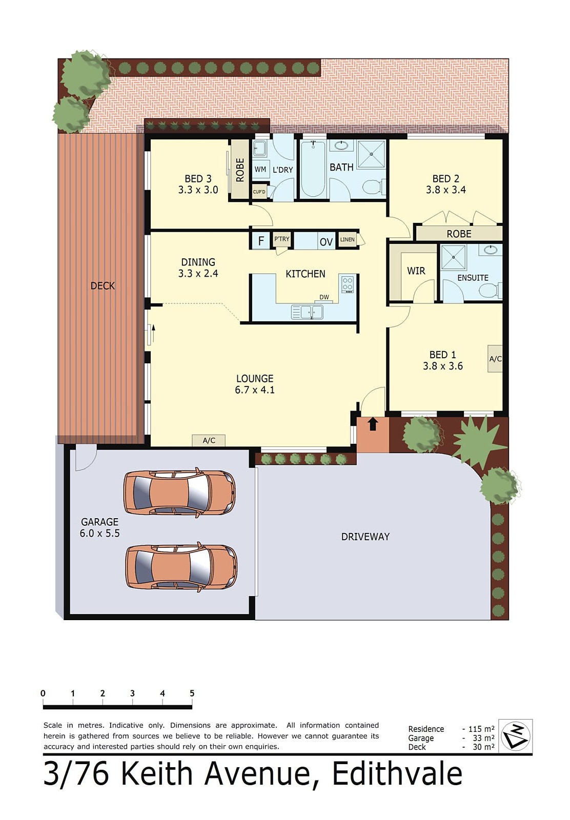 3/76 Keith Avenue, Edithvale VIC 3196 - Floorplan