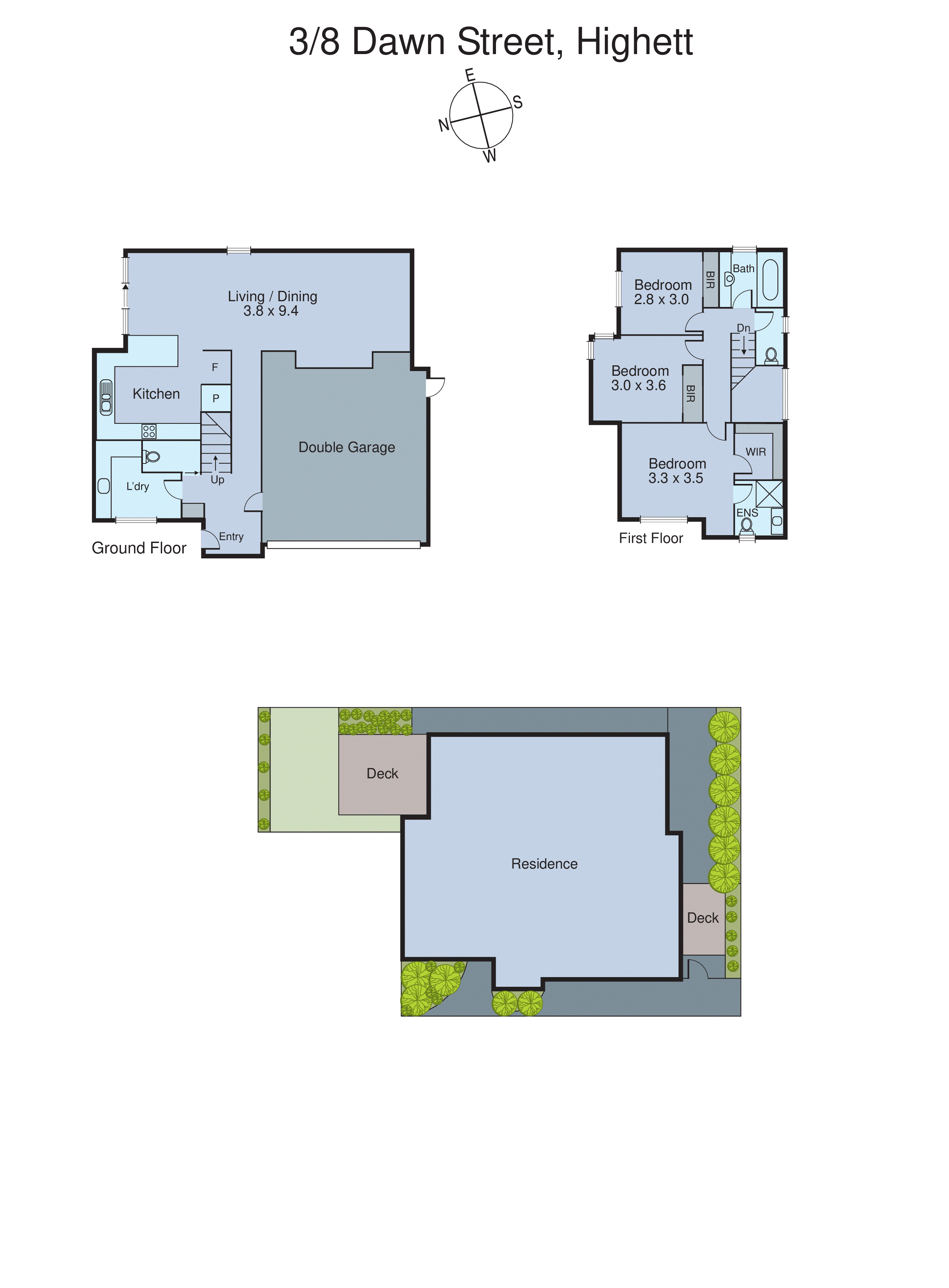 3/8 Dawn Street, Highett VIC 3190 - Floorplan