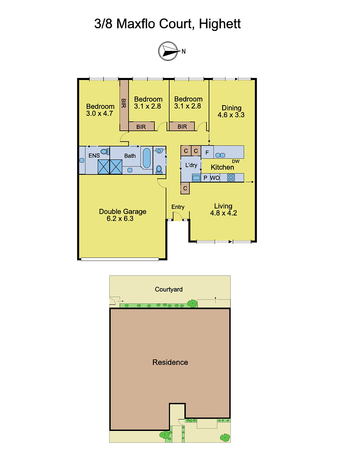 3/8 Maxflo Court, Highett VIC 3190 - Floorplan