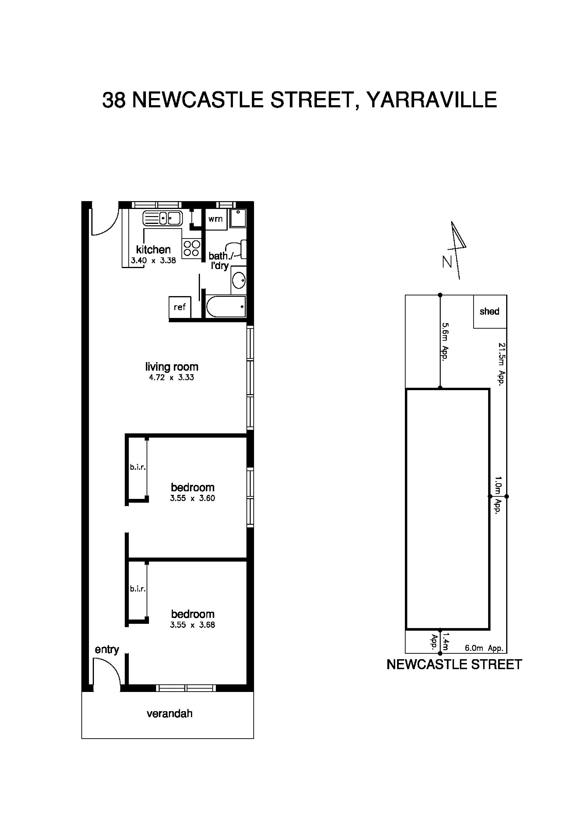 38 Newcastle St, YARRAVILLE VIC 3013 - Floorplan