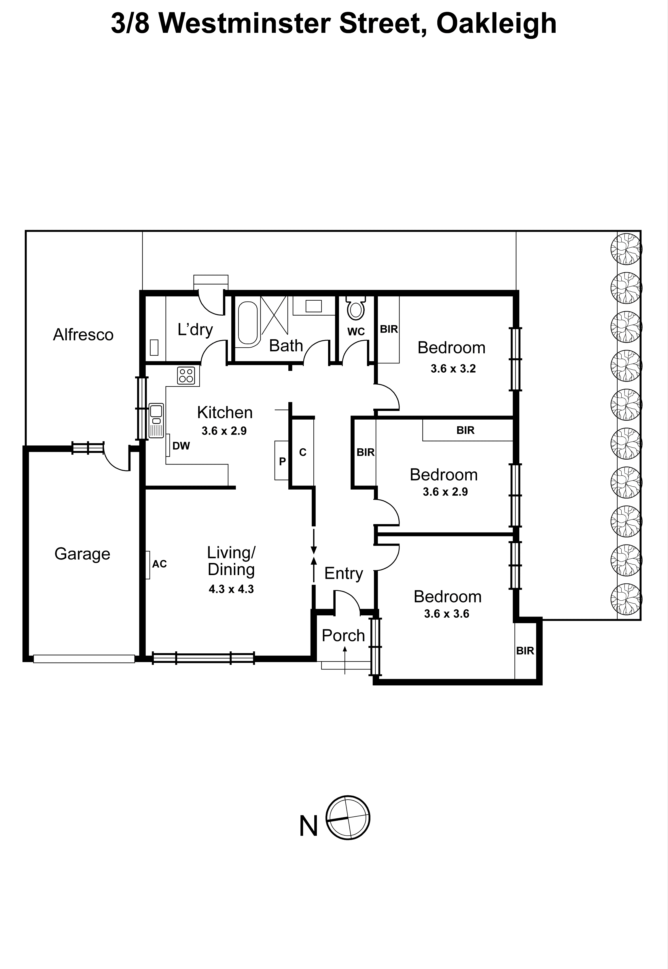 3/8 Westminster Street, Oakleigh VIC 3166 - Floorplan