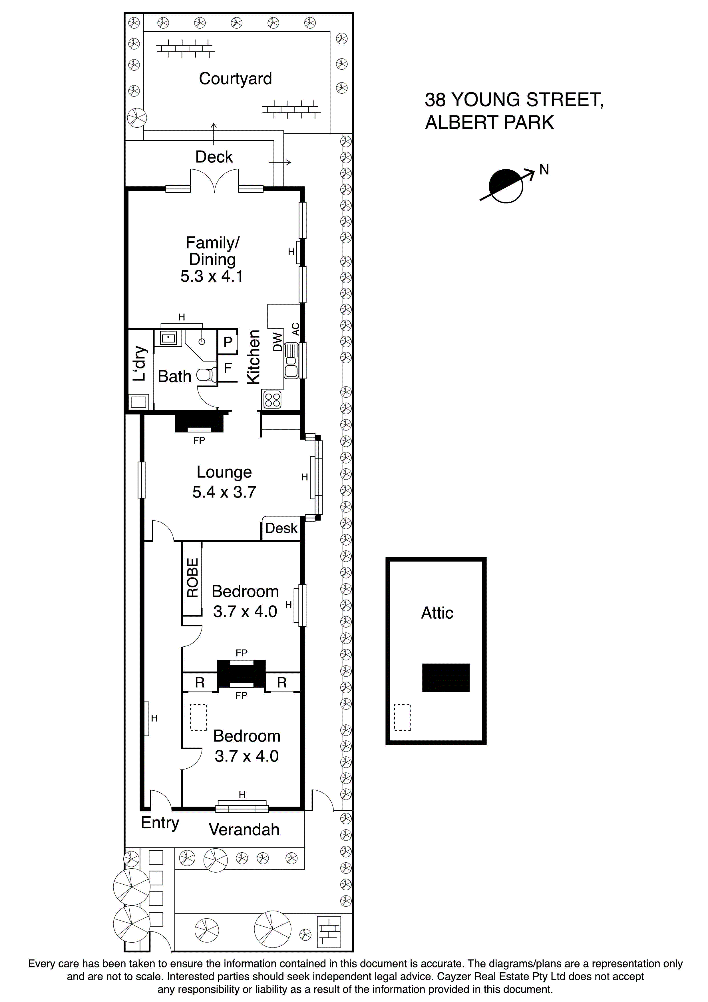 38 Young Street, ALBERT PARK VIC 3206 - Floorplan