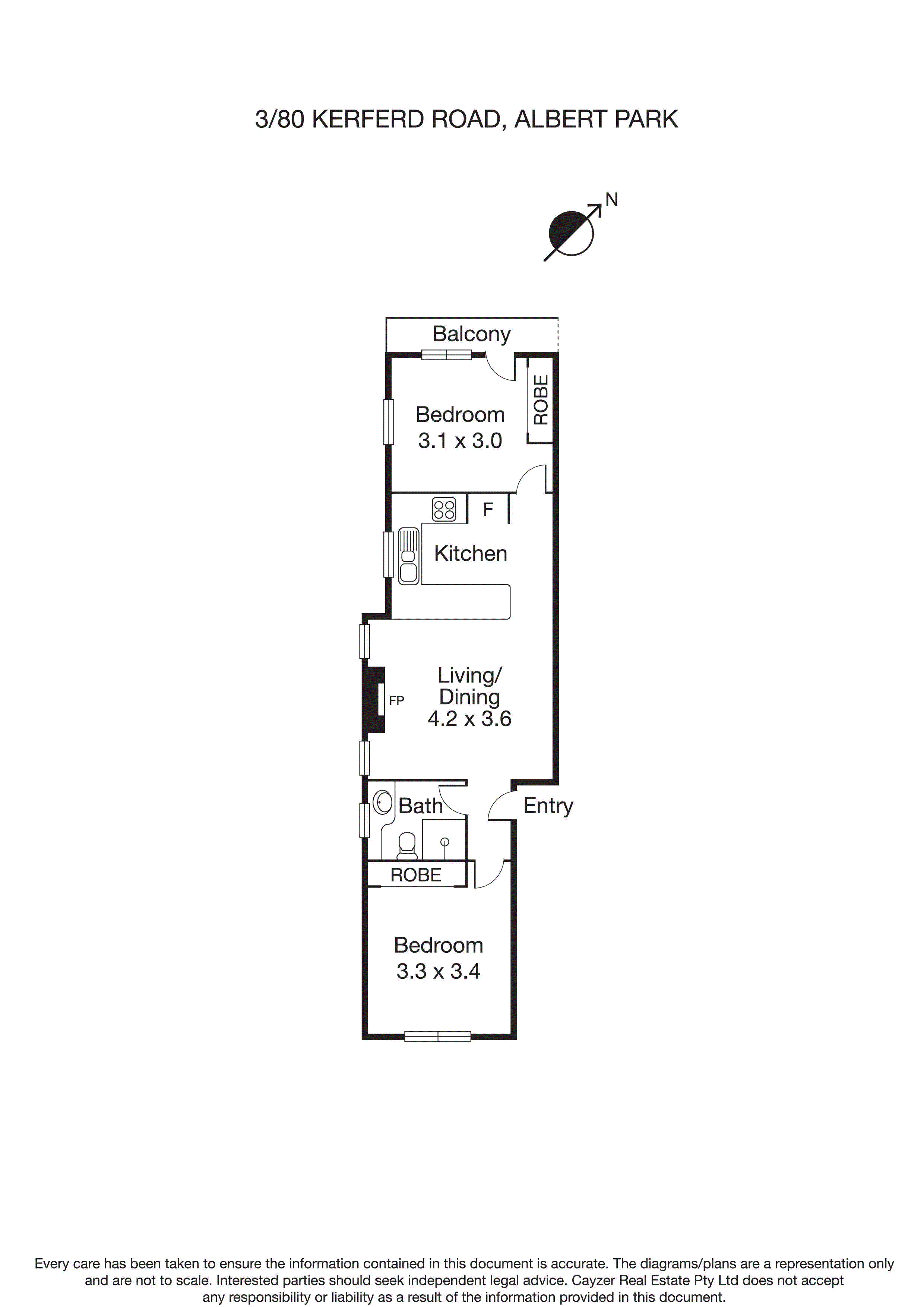 3/80 Kerferd Road, ALBERT PARK VIC 3206 - Floorplan