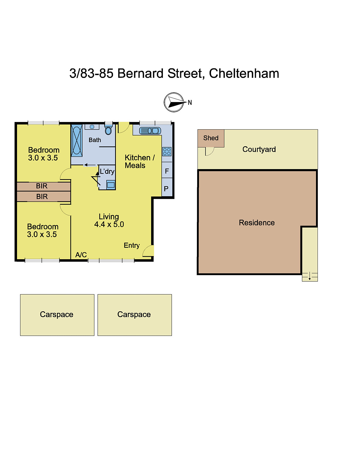 3/83-85 Bernard Street, Cheltenham VIC 3192 - Floorplan