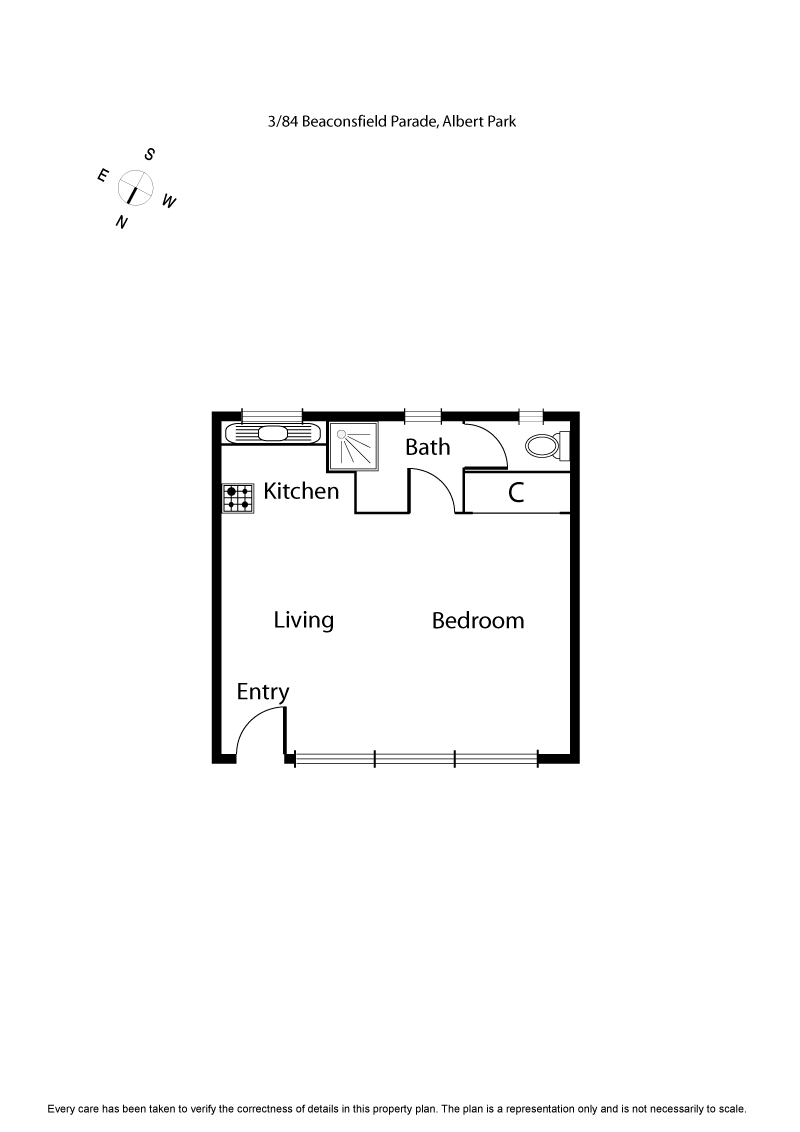 3/84 Beaconsfield Parade, ALBERT PARK VIC 3206 - Floorplan
